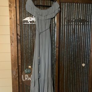 Off the shoulder maxi dress